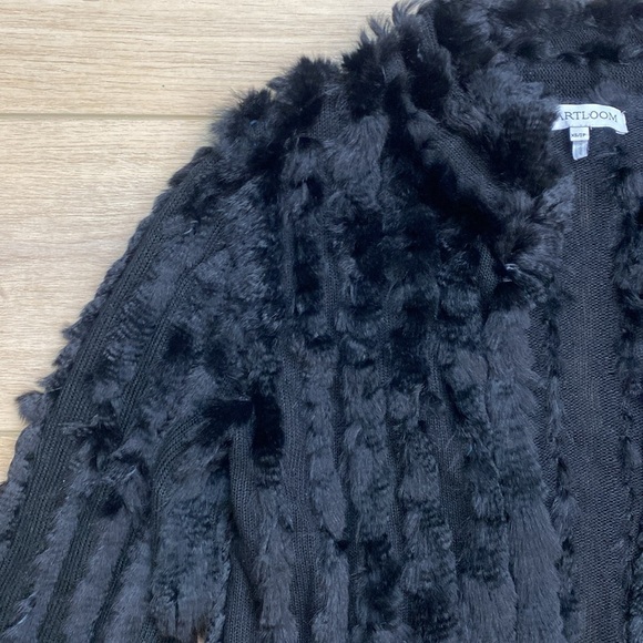 Heartloom Black Faux Fur Cardigan - Picture 3 of 13